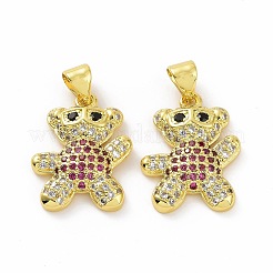 Латунные микропаве прозрачные подвески с фианитом ZIRC-F135-28G-04