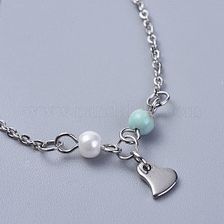 Браслеты на ногу из нержавеющей стали 304 AJEW-AN00265-04