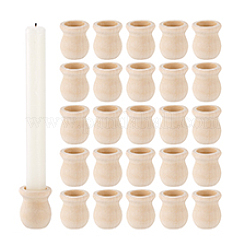 30 шт. незаконченная пустая деревянная ваза&nbsp;WOOD-PH0003-75