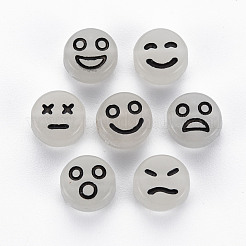 Светящиеся акриловые бусины&nbsp;LACR-Q003-002