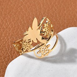 Регулируемые манжетные кольца из нержавеющей стали 304&nbsp;RJEW-Z090-01G