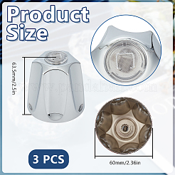 3 шт. сменные ручки для смесителя для раковины в ванной из сплава и железа FIND-GO0004-09P