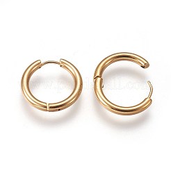 Серьги-кольца Huggie Hoop из нержавеющей стали 304 с ионным покрытием (IP)&nbsp;EJEW-O087-06A