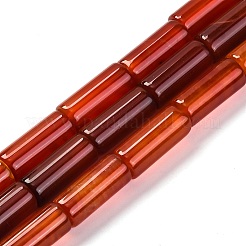 Нити окрашенных и нагретых бусин из натурального агата&nbsp;G-G177-H01-01A