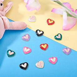 12шт 6 цвета сплава эмалевые подвески FIND-TA0006-63