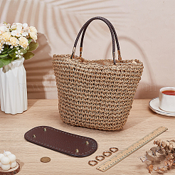 1 шт. овальные сумки из искусственной кожи для вязания крючком&nbsp;DIY-PH0034-18A