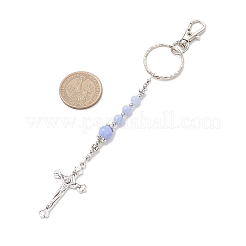 Брелки с подвесками в виде крестиков из драгоценных камней и сплавов&nbsp;KEYC-JKC01449