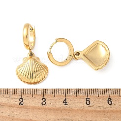 Серьги-кольца из нержавеющей стали 304 для женщин&nbsp;LS-EJEW-Z092-02G-02