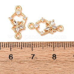 Verbindungsanhänger mit durchsichtigem Zirkonia-Pavé aus Messing&nbsp;CU-CBAEC99-10G