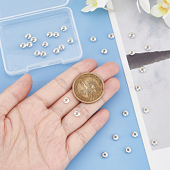 20 шт. 925 бусины-разделители из стерлингового серебра&nbsp;STER-BC0001-90