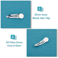 Наборы для изготовления заколок для волос с защелкой из железа своими руками DIY-FH0007-79