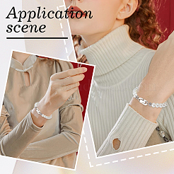 6 шт. 2-х цветные раскладывающиеся застежки из нержавеющей стали марки 304 STAS-BBC0003-02