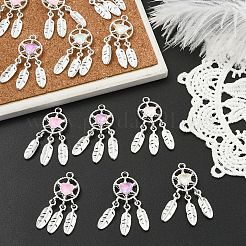 6 шт. 3 цвета подвески из сплава со стразами&nbsp;FIND-YW0011-72