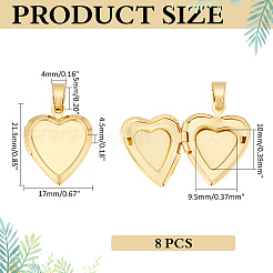 8шт латунные подвески-медальоны KK-ME0001-61