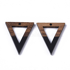 Pendentifs en bois de résine et de noyer&nbsp;X-RESI-S358-56D