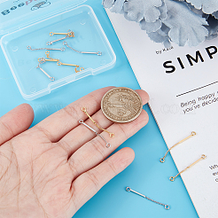 16 шт. 2-х цветные латунные звенья KK-BBC0002-30