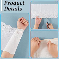 3 ярд хлопковой цветочной кружевной ленты OCOR-CY0002-14