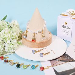 Стекло подвесные украшения HJEW-GL00007