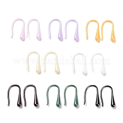 Гипоаллергенные серьги с подвесками из биокерамики и циркония EJEW-Z023-05