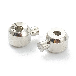 Зажимные бусины из латуни&nbsp;X-KK-F826-03P