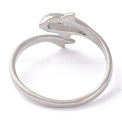 Латунь манжеты кольца RJEW-P020-12P