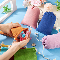 11 шт. 11-х цветные прямоугольные тканевые упаковочные мешочки ABAG-TA0001-87C