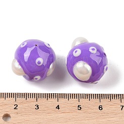 Эмалевые бусины из натурального пресноводного жемчуга PEAR-G014-03A