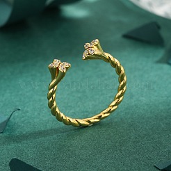 Манжеты из латуни с микро паве кубический цирконий для женщин FS-WG235E9-01