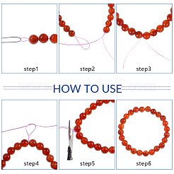Синтетических нитей бирюзовые бусы TURQ-SC0001-01A