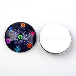 Glas cabochons&nbsp;GGLA-L012-25mm-28