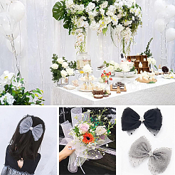 Сетчатые ленты с блестками и пайетками OCOR-BC0008-40