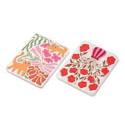 Pendentifs en acrylique imprimé double face en relief&nbsp;AC-CBAC02B-05