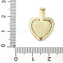 Подвески с микропаве из кубического циркония в латуни&nbsp;KK-A282-05B-G