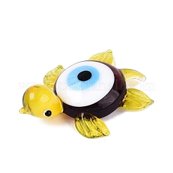 Figura decorativa de tortuga de vidrio soplado hecha a mano con ojo turco.&nbsp;LAMP-N034-25E
