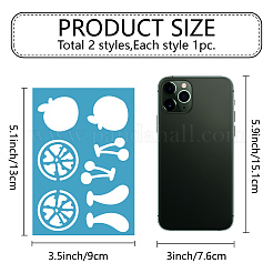 Акриловая серьга ручной работы шаблон&nbsp;DIY-WH0359-066