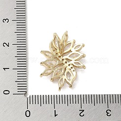 Латунные микропаве прозрачные подвески с фианитом&nbsp;KK-M275-07G