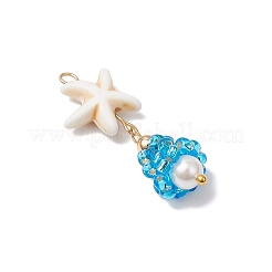 Подвески из стекла в виде морских организмов&nbsp;PALLOY-MZ00700-04