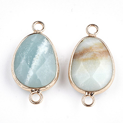 Natürliche Amazonite Verbinder Anschlüsse&nbsp;G-S344-02G