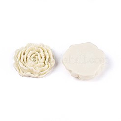 Кабошоны из непрозрачной смолы в виде цветка CRES-T025-28C-03