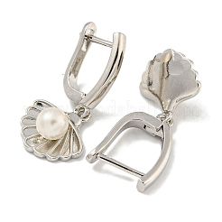 Латунные серьги обруча EJEW-I307-01P