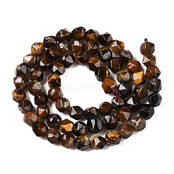 Природных тигровый глаз бисер нитей G-T138-227