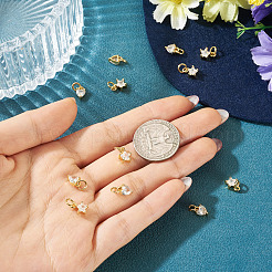 12 pièce 2 styles de breloques en laiton micro pavées en zircone cubique&nbsp;KK-TA0008-70A