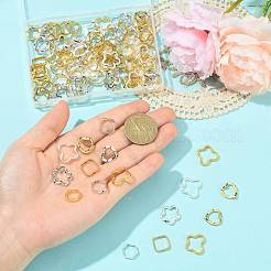 100 stücke 10 stile legierung perle rahmen&nbsp;FIND-FS0004-92