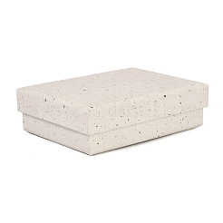 Прямоугольные бумажные коробки для хранения украшений с губкой внутри CON-I013-01B