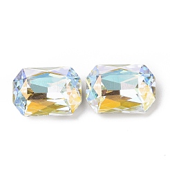 Cabochon in strass di vetro in stile ab chiaro&nbsp;RGLA-J018-D-001LA