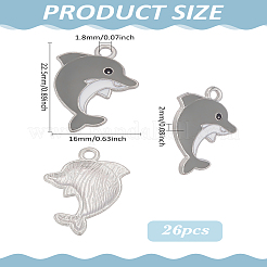 26 шт. Подвески из сплава с эмалью&nbsp;ENAM-LP0002-62