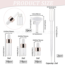 Пустые стеклянные флаконы-капельницы&nbsp;AJEW-GF0009-80A