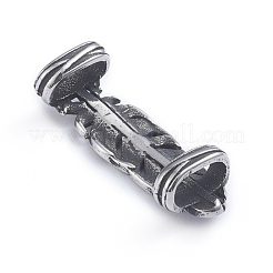 Ретро 304 нержавеющая сталь скользящие подвески/слайдерные бусины&nbsp;X-STAS-L243-009AS