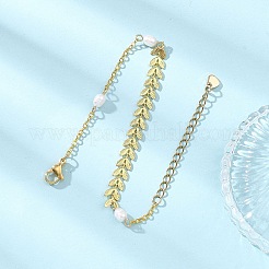 Браслеты из натурального культивированного пресноводного жемчуга&nbsp;BJEW-JB12857-01