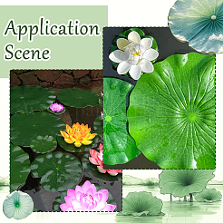 Künstliches EVA-Schaum-Lotusblatt und -Blume&nbsp;AJEW-SP0003-26C